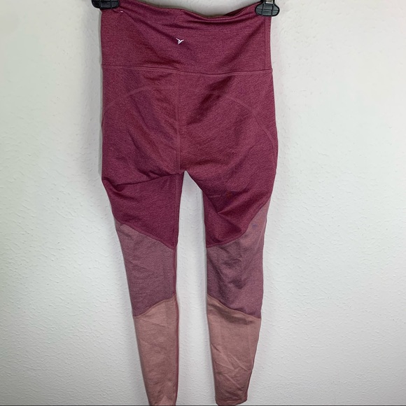 Old Navy Pink Color Block Leggings XS B313 - Picture 2 of 5